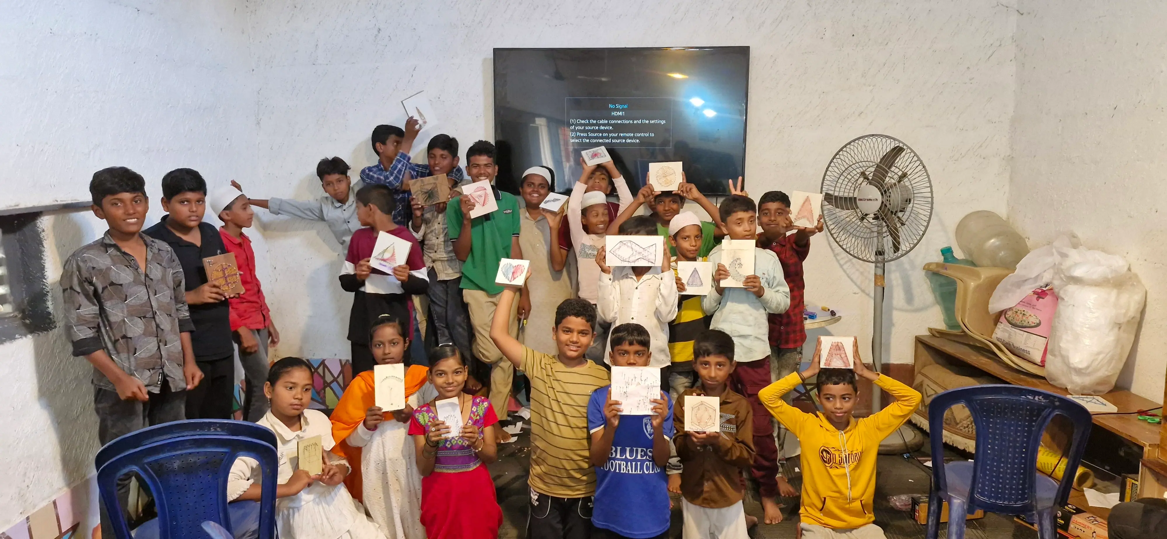 High-fives over fresh school supplies